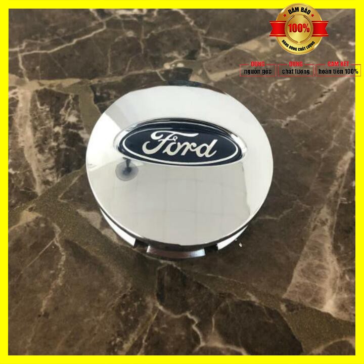 Logo chụp mâm bánh xe ô tô Ford đường kính 65mm FORD-65, Nhựa ABS ( nhiều màu ) - 01 chiếc