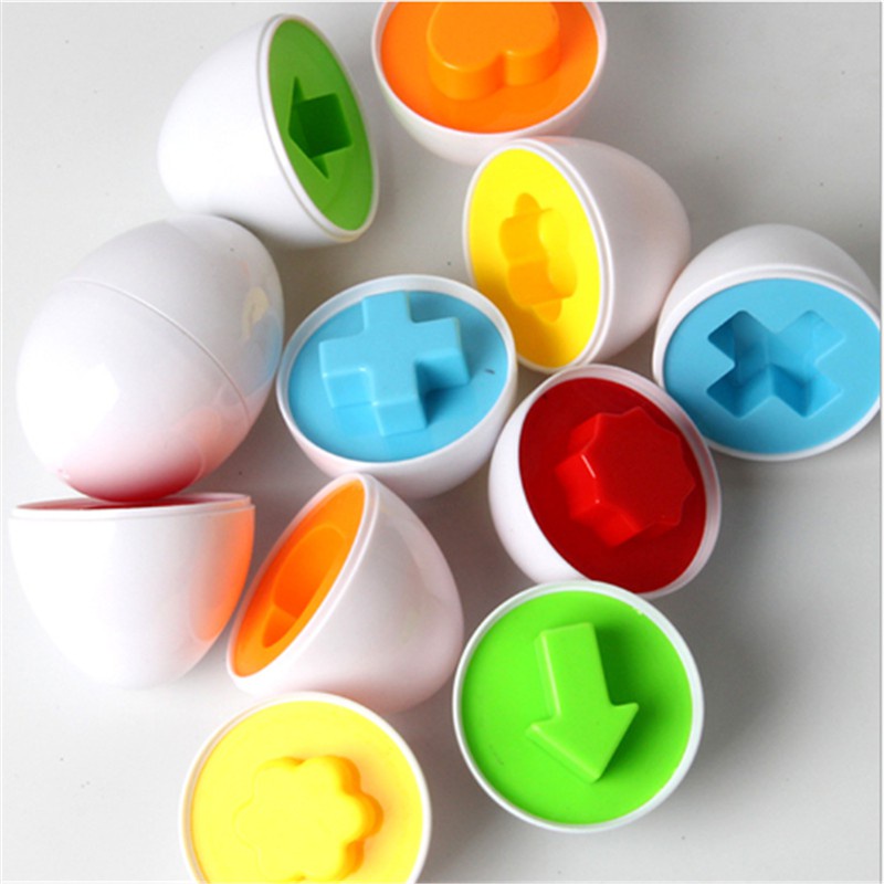 Set 6 trứng đồ chơi học toán 3D thông minh dành cho bé