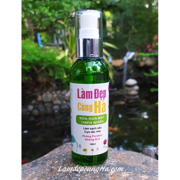 Sữa Rửa Mặt Thiên Nhiên Dịu Nhẹ LÀM ĐẸP CÙNG HÀ - 100ml