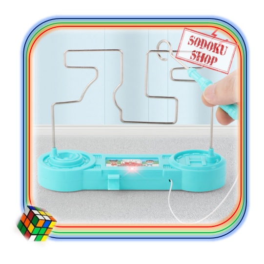 Bộ Đồ Chơi Mê Cung Va Chạm Điện, Thử Tài Khéo Léo Cho Bé, Đồ Chơi Giáo Dục Chạm Chuông Kêu 02022