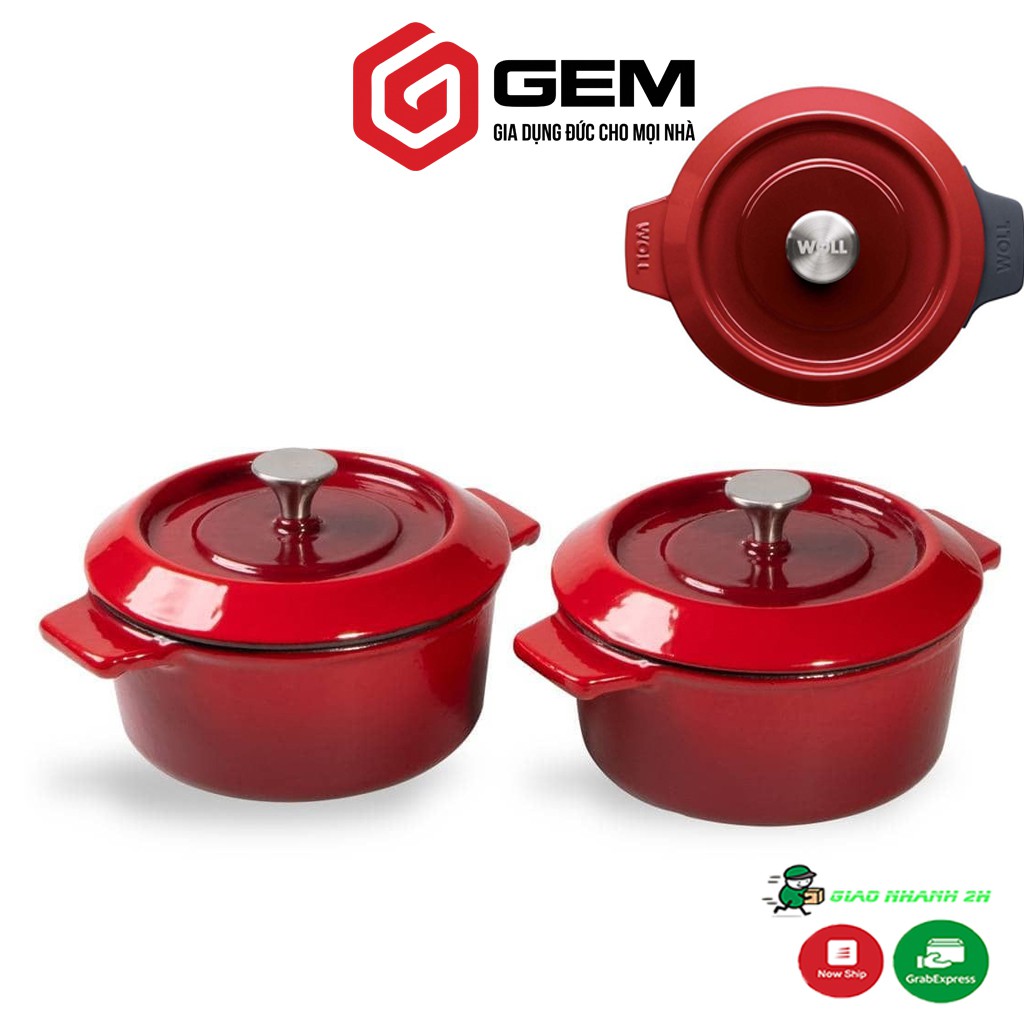 Set 2 Nồi tròn Woll Iron Casserole mini 10 cm