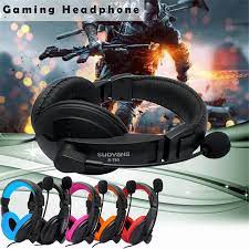 BOKEWU Tai Nghe Có Dây 3.5Mm Tai Nghe Chơi Game Qua Tai Tai Nghe Nhạc Âm Thanh Nổi Âm Thanh HiFi Bass Có Mic Cho Máy Vi