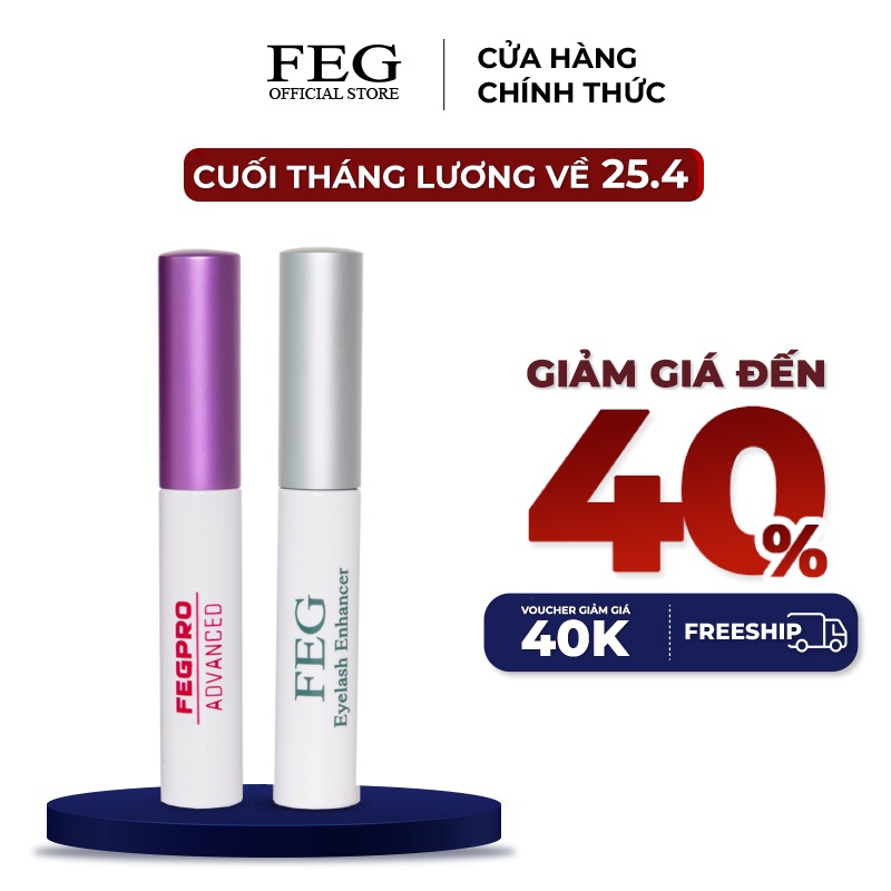 Combo Serum Dưỡng Mi FEG Toàn Diện - Mi dài,dày cong vút sau 14 ngày