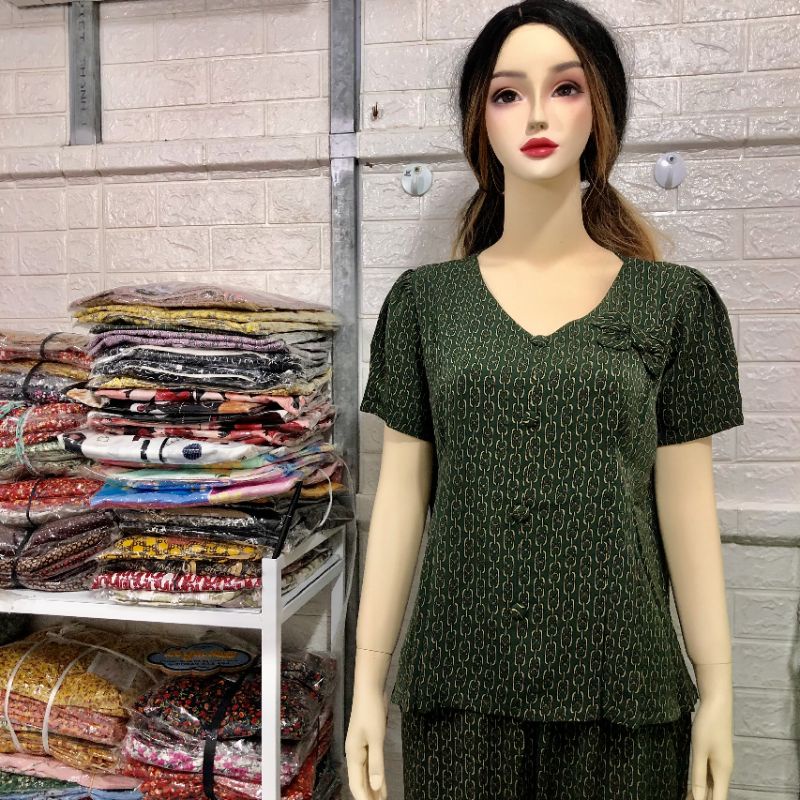 [55 đến 70kg] Đồ bộ nữ mặc nhà vải mango mịn mát, bộ mặc ngủ nữ đẹp | BigBuy360 - bigbuy360.vn