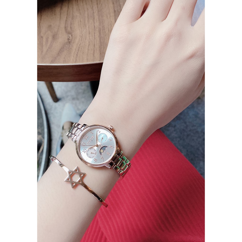 Đồng hồ nữ JS-047A Julius Star kính saphire hàn quốc dây thép (nhiều màu)