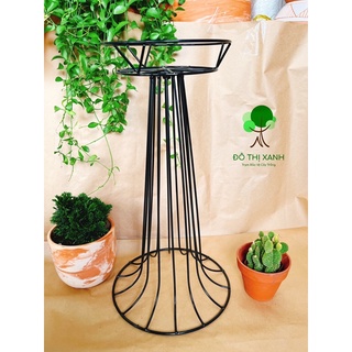 CHÂN ĐẾ đôn kê chậu cây cảnh dáng hình Ly, sang trọng, bằng sắt sơn tĩnh điện cao 50cm