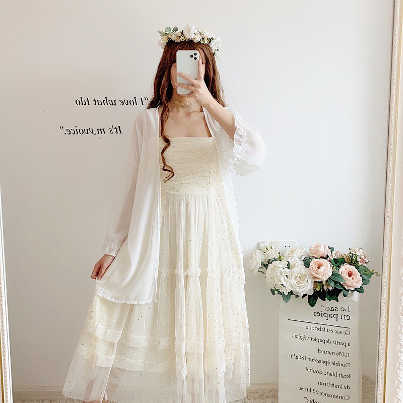 Áo Cardigan chống nắng nữ tính đi biển, dạo phố.