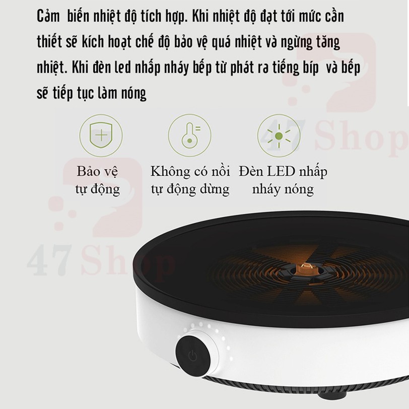 [Mã 1512ELSALE hoàn 7% đơn 300K] Bếp điện từ Mijia DCL002CM Youth Version - Bếp từ Xiaomi Youth Lite