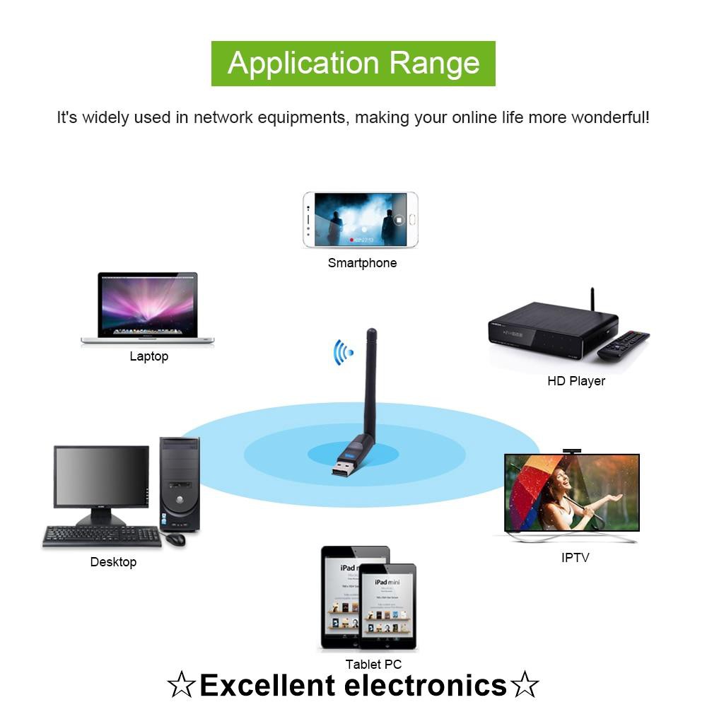 Usb Thu Sóng Wifi 150mbps Ralink Rt5370 2.0 802.11 B / G / N