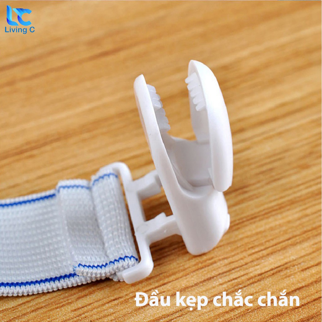 Bộ 4 dây nẹp cố định ga giường Living C , combo 4 đồ cố định drap giường nệm _B35