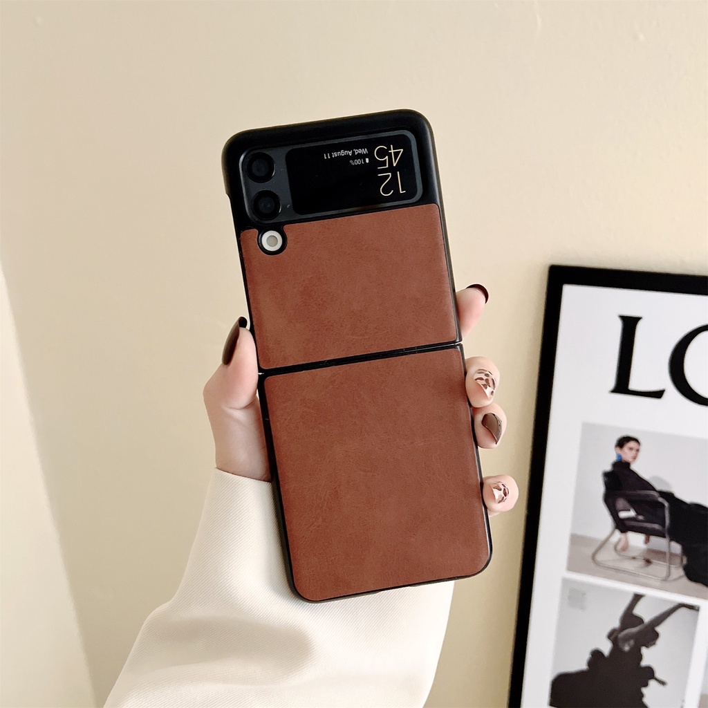Samsung Galaxy Z Flip 3 5G Leather Case Samsung Z Flip3 Fold3 Flip Cover