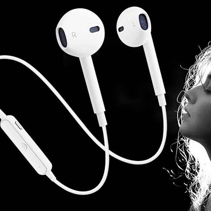 Tai nghe Bluetooth có dây quàng cổ kiểu dáng thể thao S6 cao cấp