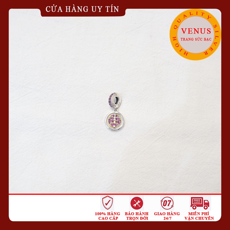 Charm chữ Cát- Bạc 925- Mã sản phẩm VENUSCAT