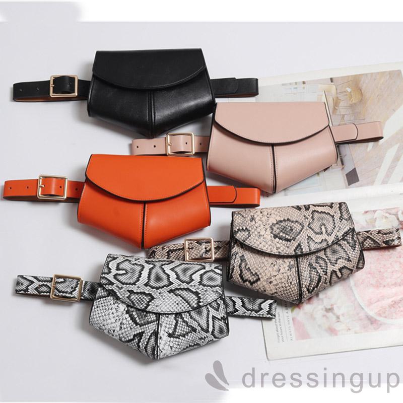 DRESSINGUP-Túi đeo hông giả da thời trang nữ