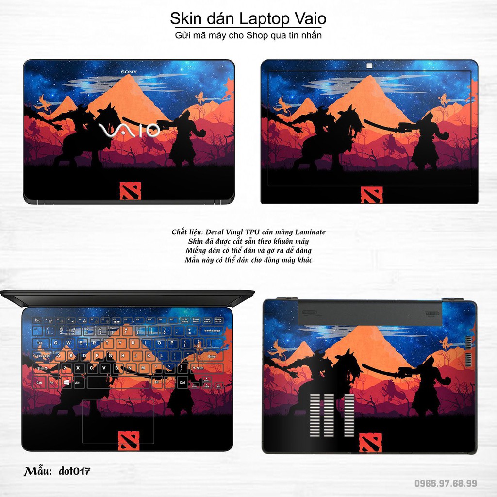 Skin dán Laptop Sony Vaio in hình Dota 2 _nhiều mẫu 3 (inbox mã máy cho Shop)