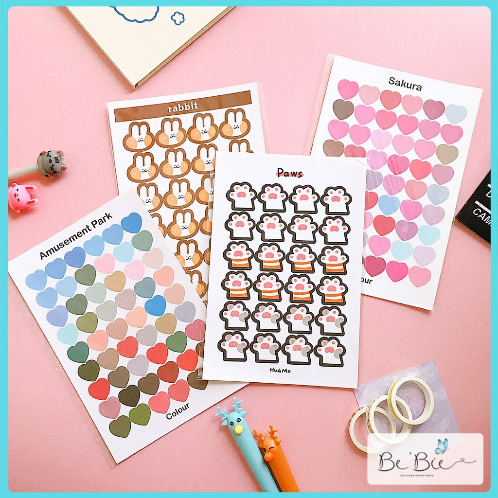 Bộ sticker học sinh dán cute BeBie - BP025