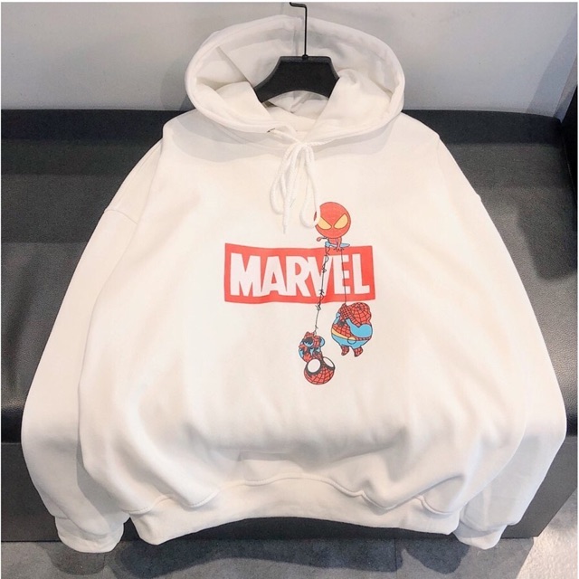 Áo hoodie form rộng unisex nam nữ M.A.V.E.L có bigsize vải nỉ bông ngoại dày mịn | BigBuy360 - bigbuy360.vn