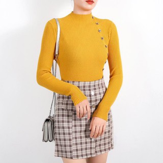 Áo Len Phối Nút Hàn Quốc MSNN1622