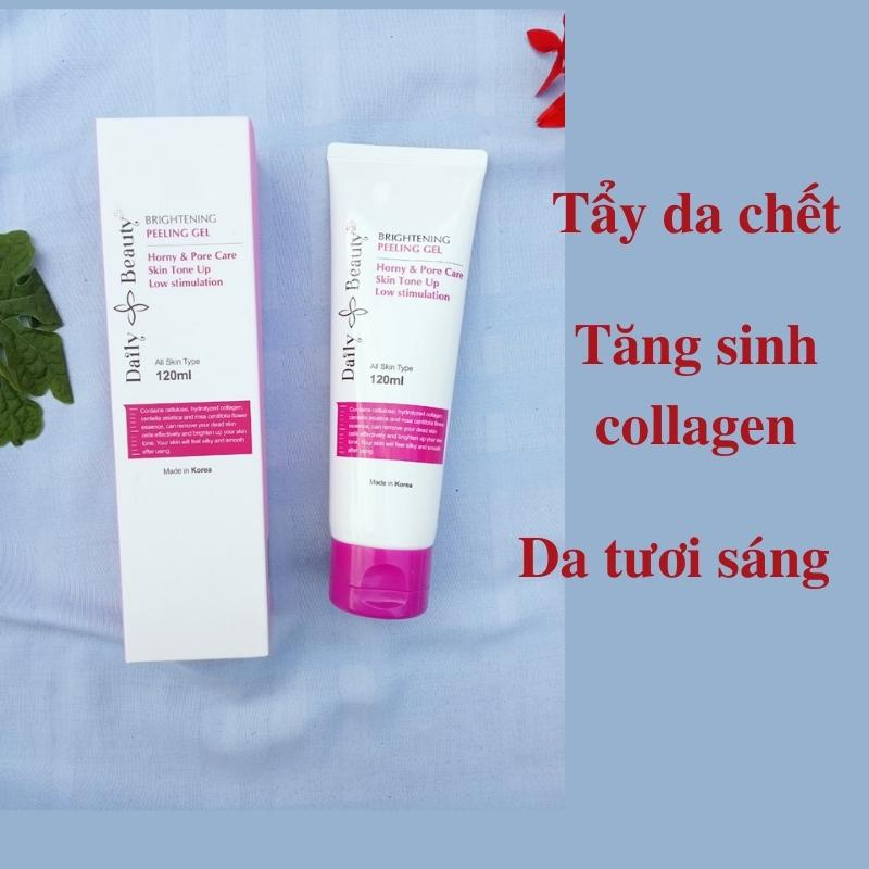 Tẩy tế bào da chết body, mặt, cấp ẩm cho da, kiềm dầu, ngăn ngừa mụn của Daily Beauty Hàn quốc 120ml