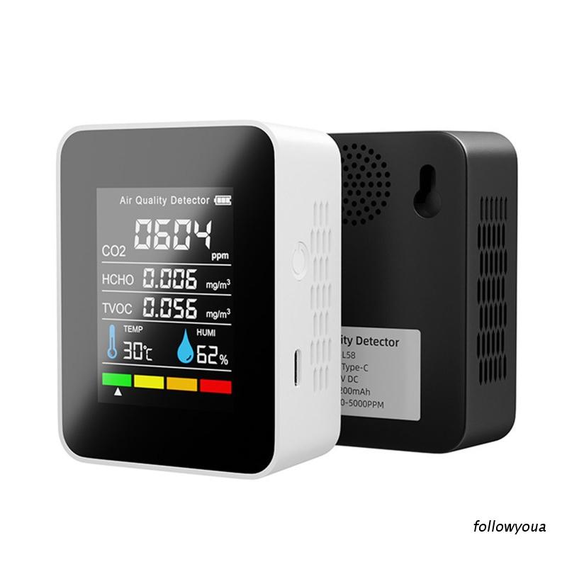Thiết Bị Đo Độ Ẩm Không Khí CO2 HCHO TVOC