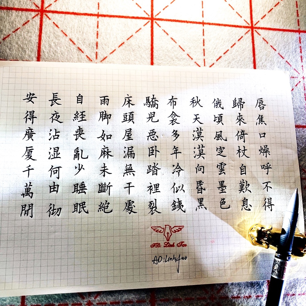 Bút Odemei Viết Tiếng Nhật Kanji bút viết chữ kanji đẹp có thanh đậm hiragana- ODM008