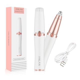 Máy tỉa lông mày ANLAN không đau chạy điện đầu cắm USB sạc lại được tiện dụng