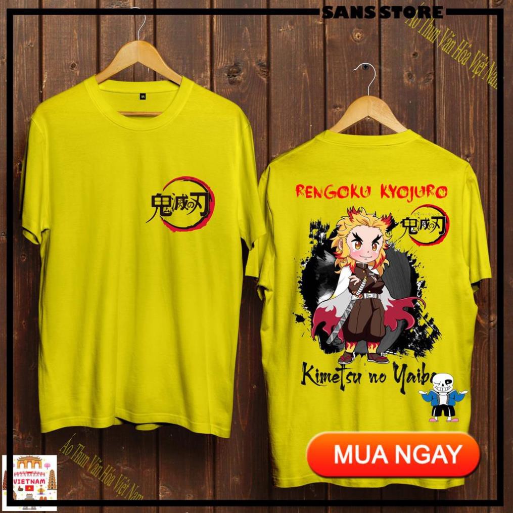 (SALE HOT) Áo Thun Rengoku Kyojuro - Viêm Trụ Rengoku Kyojuro - Kimetsu no Yaiba cực đẹp - KYO-02