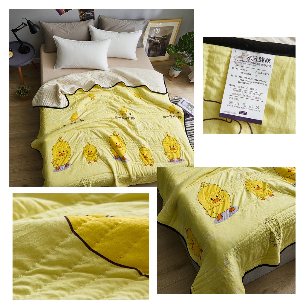 Alshone 100% Cotton Comforter High Quality Quilt Soft Blanket Summer Quilt Quilts Duvets Single/Queen/King Size