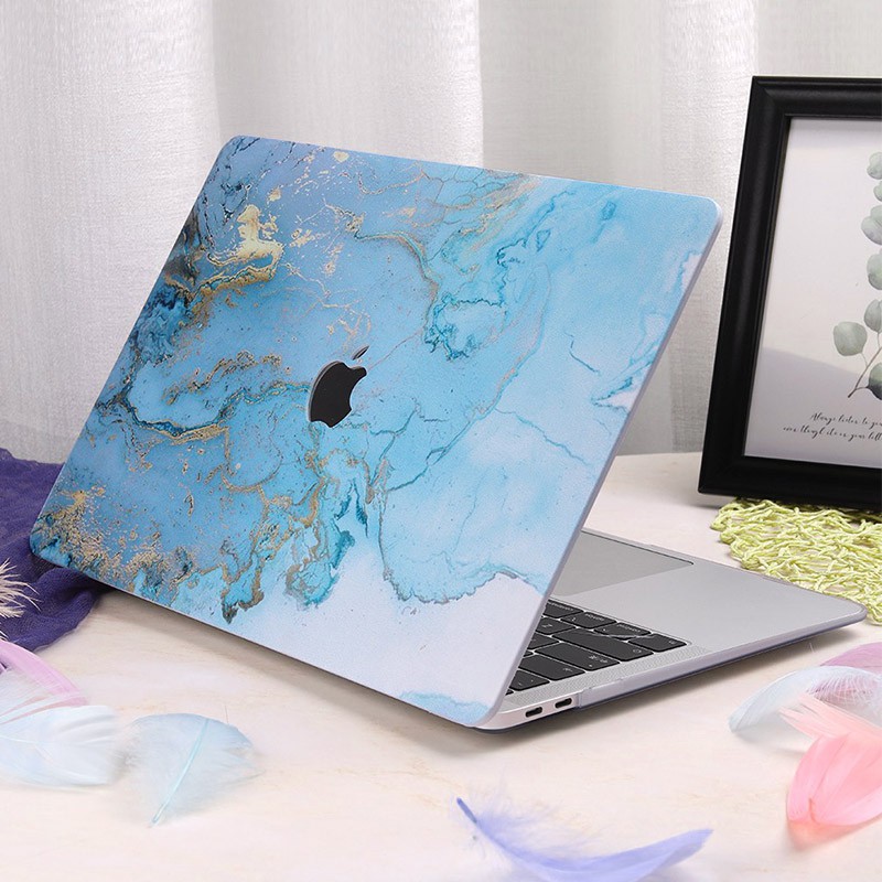 Apple Ốp Bảo Vệ Máy Tính Macbook Pro Air 11 13 15 Inch A2159 Họa Tiết Đá Cẩm Thạch / Hình Học Độc Đáo