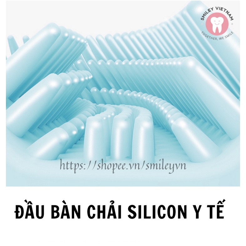 Bàn chải điện cho bé chữ U Healthy Baby - bàn chải thông minh cho bé công nghệ Đức - giúp bé vệ sinh răng miệng tự động