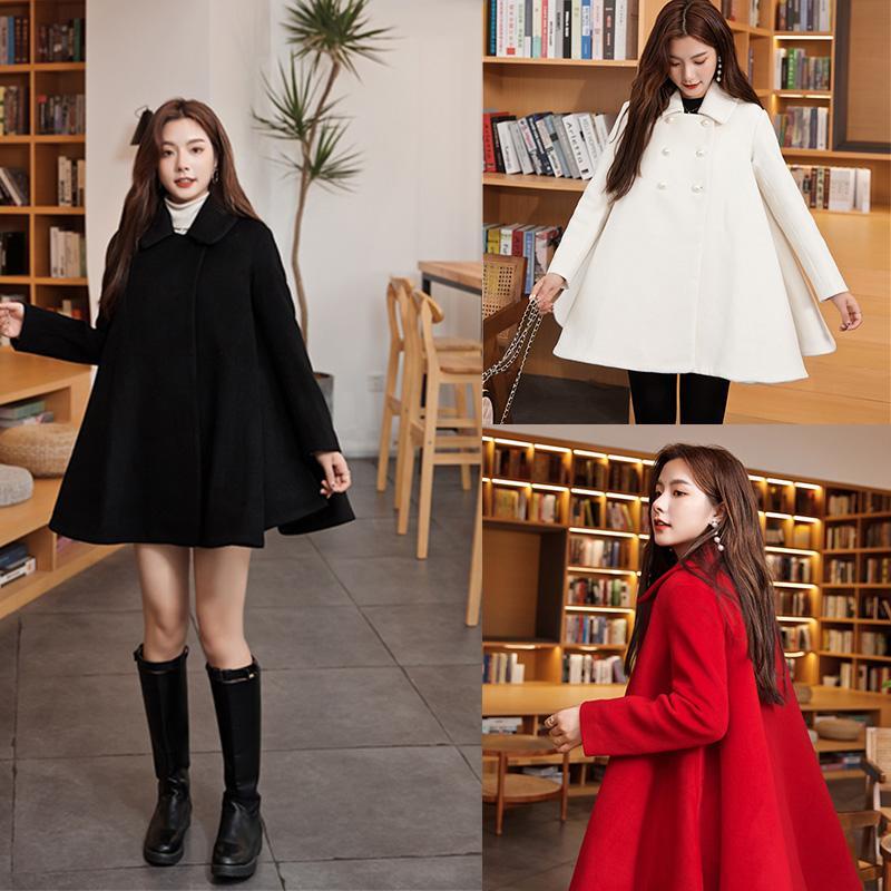 Quần Áo Nữ S-3xl Plus Size💖💖Đồ Dùng Xuân Thu Đông💜Áo Khoác Len Dáng Chữ A Phong Cách Hàn Quốc Dành Cho Nữ | BigBuy360 - bigbuy360.vn