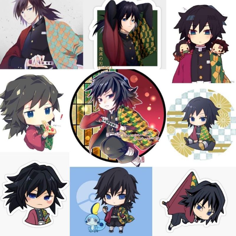 10-50 hình dán Stickers Tomioka Giyuu  decal