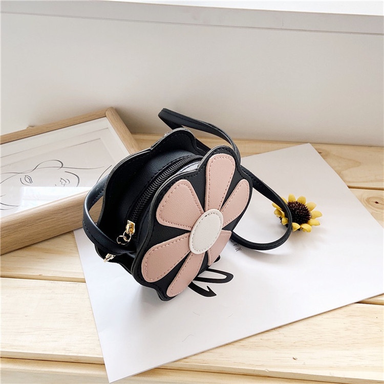 Túi Đeo Chéo Mini Đính Hoa Phong Cách Phương Tây Thời Trang Cho Bé Gái
