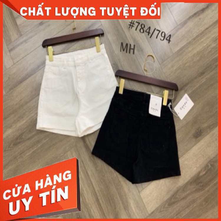 BÁN SỈ QUẦN SOOC JEAN NỮ 2 MÀU ĐEN TRẮNG - Hàng nhập khẩu