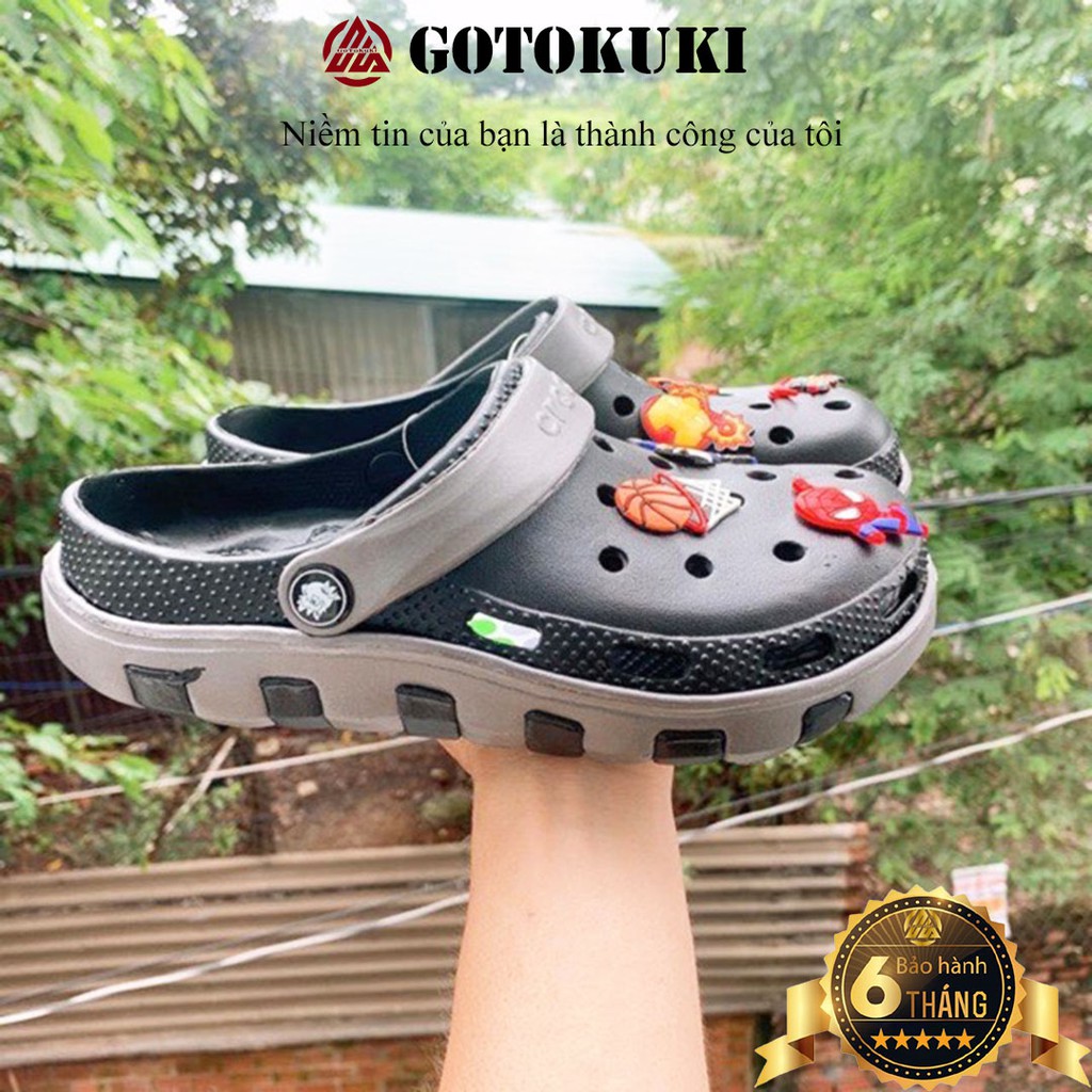 Dép sục siêu nhẹ Duet thời trang nam nữ tặng kèm 6 sticker