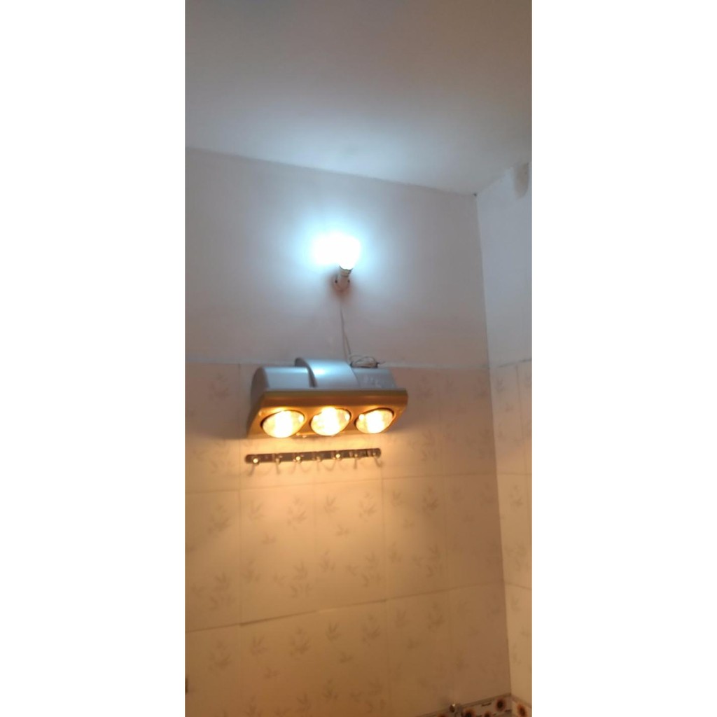 Đèn sưởi Heizen 3 bóng vàng HE3BR - Có điều khiển từ xa - Bảo hành chính hãng