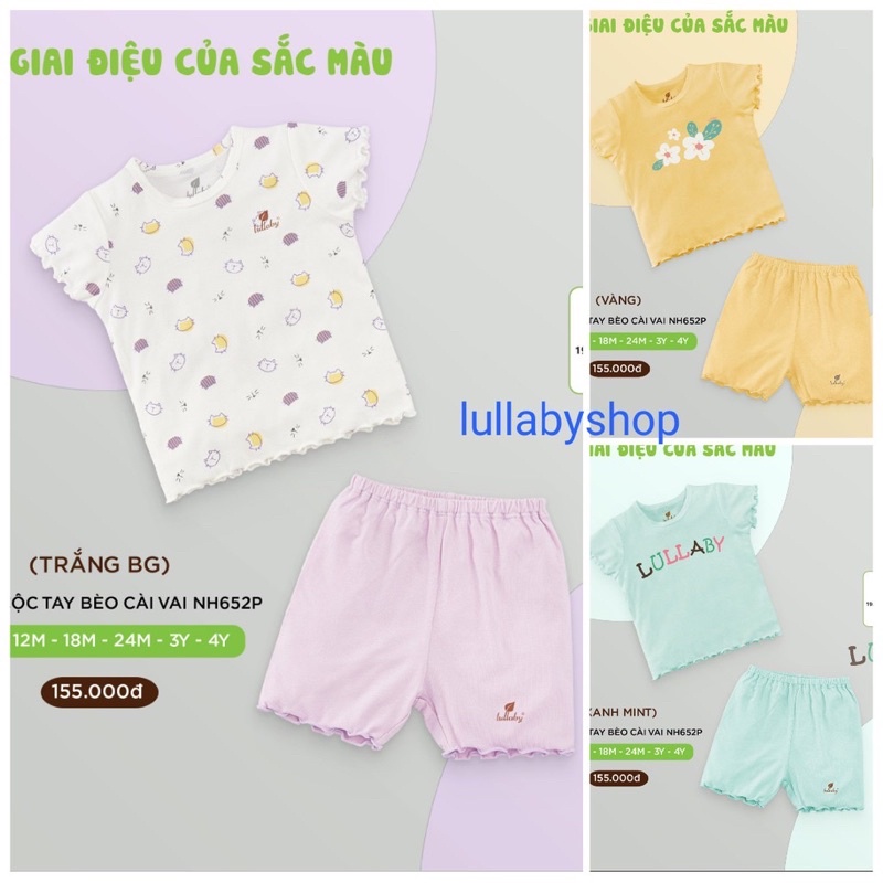 Bộ Lullaby cộc tay petit mẫu mới