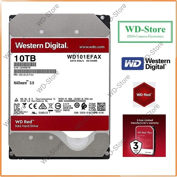 Ổ cứng HDD Red WD 10TB - 12TB chuyên dụng Nas Server