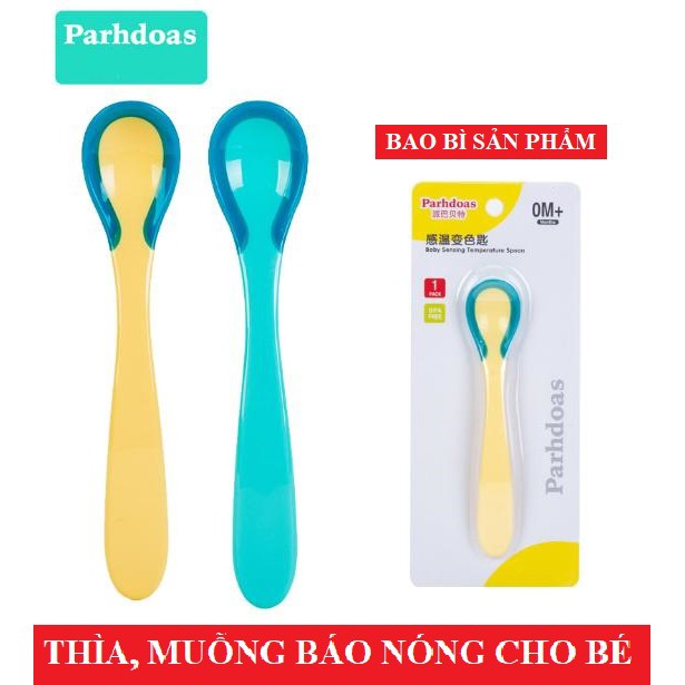 Thìa báo nóng cho bé ăn dặm Parhdoas