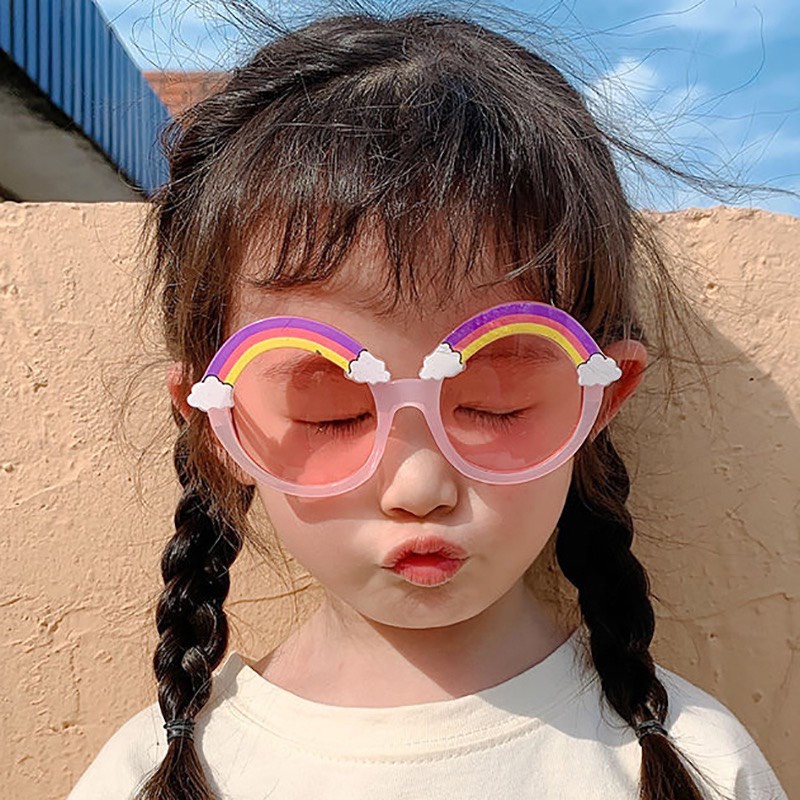 Mắt Kính Bé Cầu Vồng Siêu Cute Phô Mai Que Nhiều Màu Cho Bé Trai Và Bé Gái Chống Tia UV