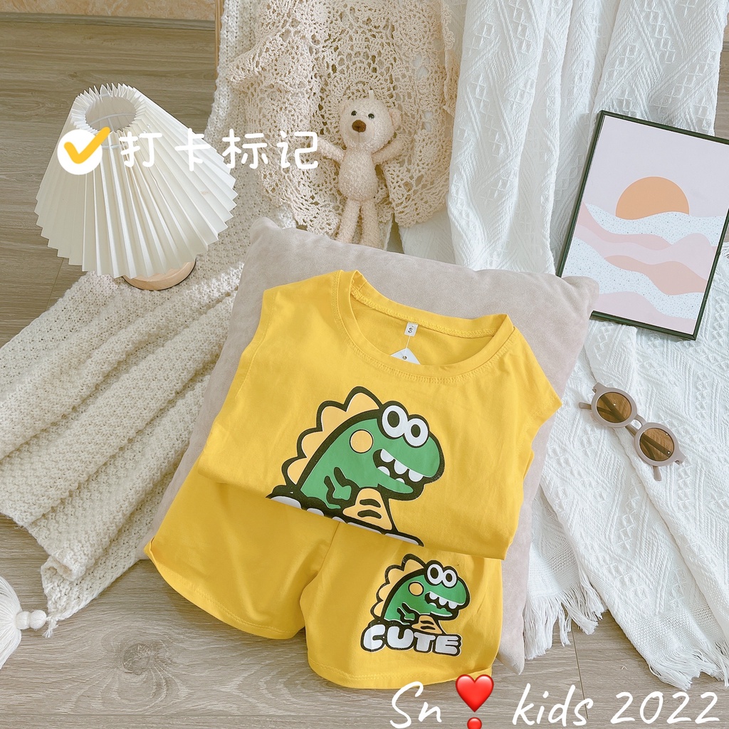 Bộ khủng long cute bé trai