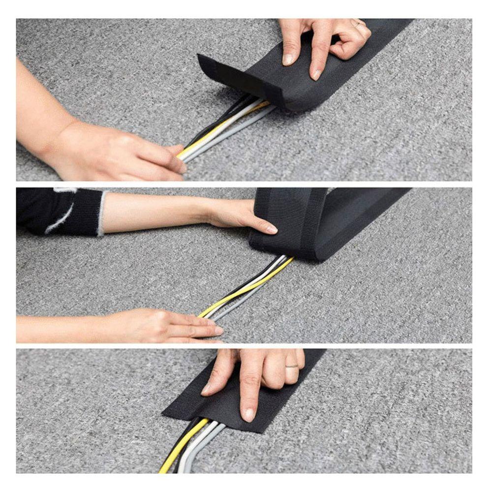 Cuộn Dây Cáp Chất Liệu Nylon Dài 1M|Dụng Cụ Bảo Vệ Dây Cáp Thảm Trải Sàn Tiện Dụng