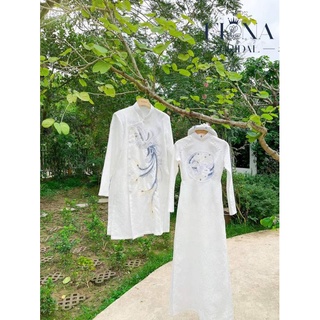 Áo dài cặp cô dâu chú rể