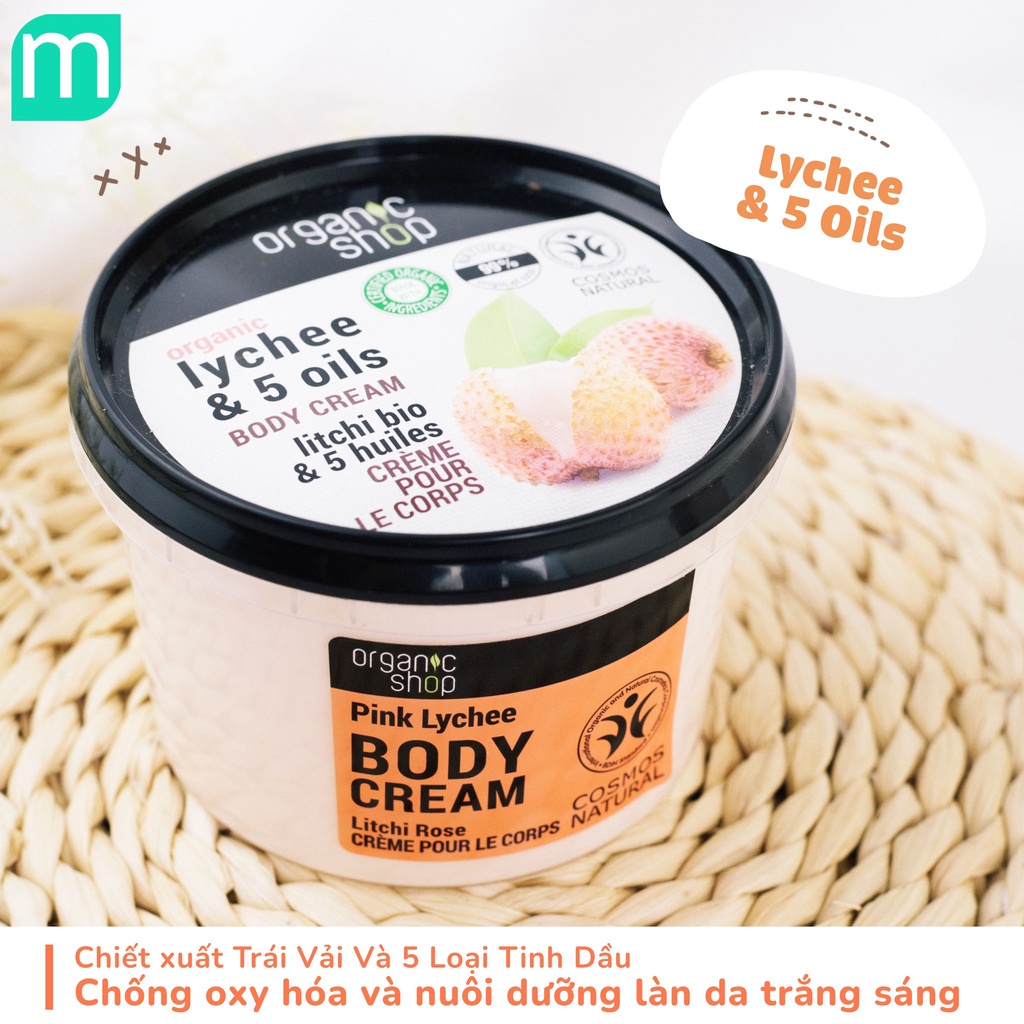 Dưỡng Thể Organic Shop 250ml