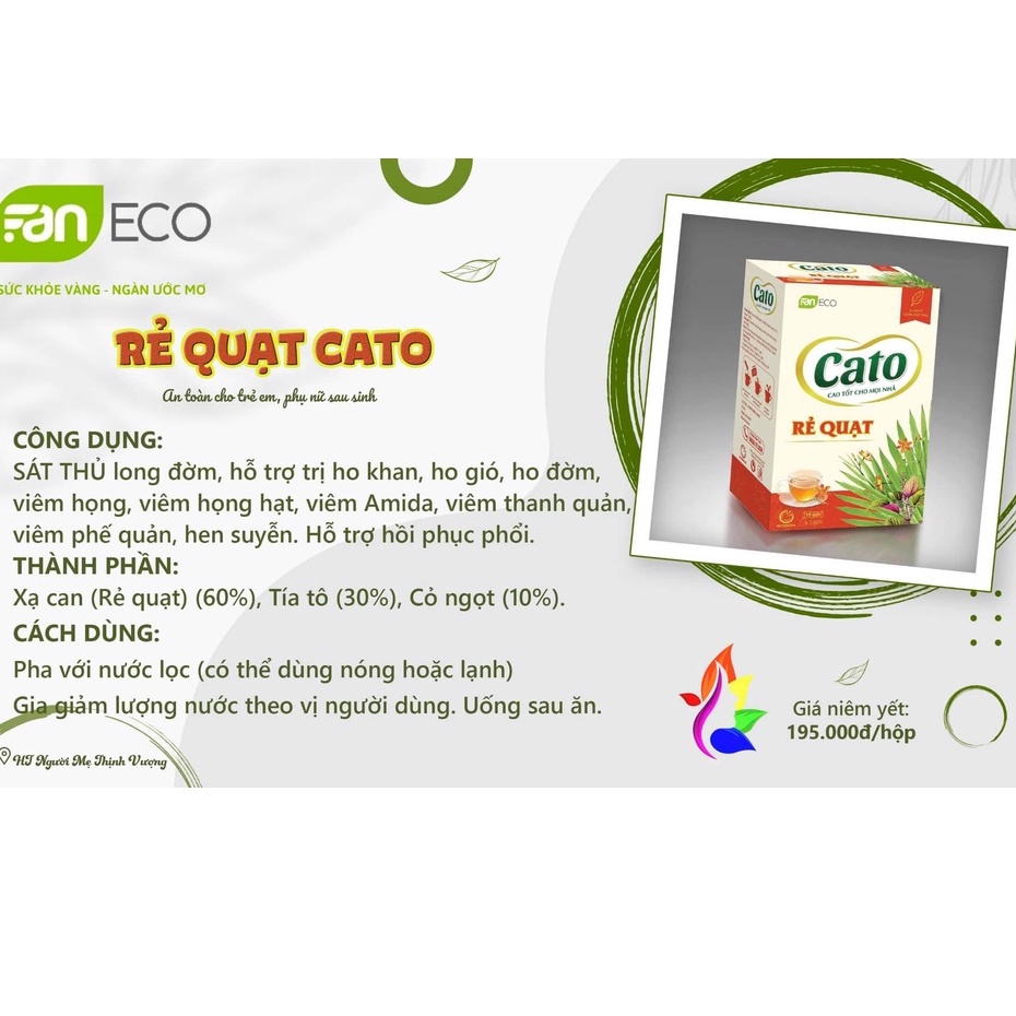 Chính hãng - Cao rẻ quạt Faneco hộp 15 gói