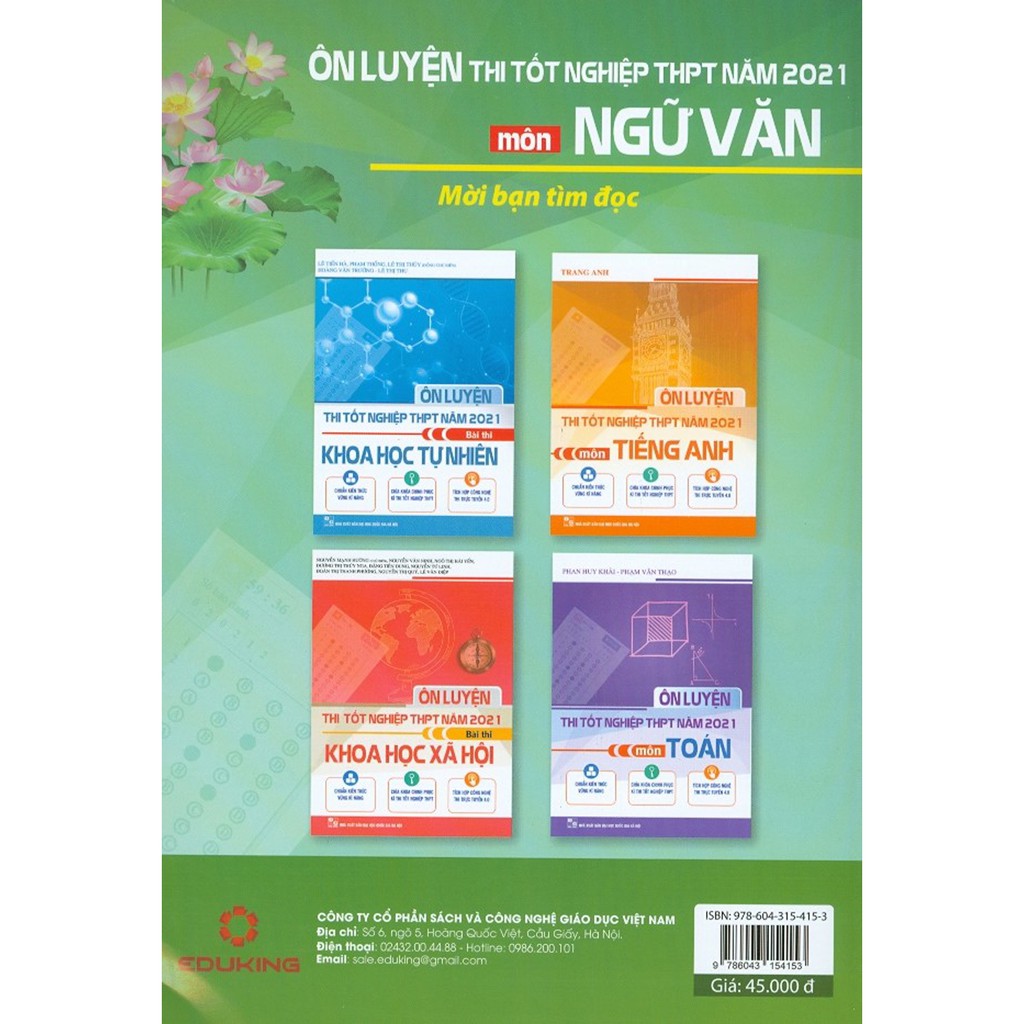 Sách - Ôn Luyện Thi Tốt Nghiệp THPT Năm 2021 Môn Ngữ Văn | BigBuy360 - bigbuy360.vn