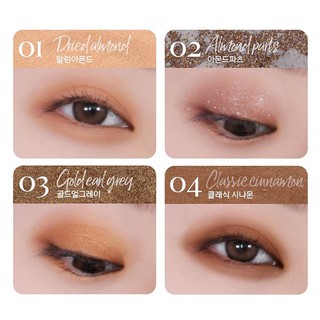 Phấn mắt 4 ô Black Rouge Crystal Heart Lock Shadow