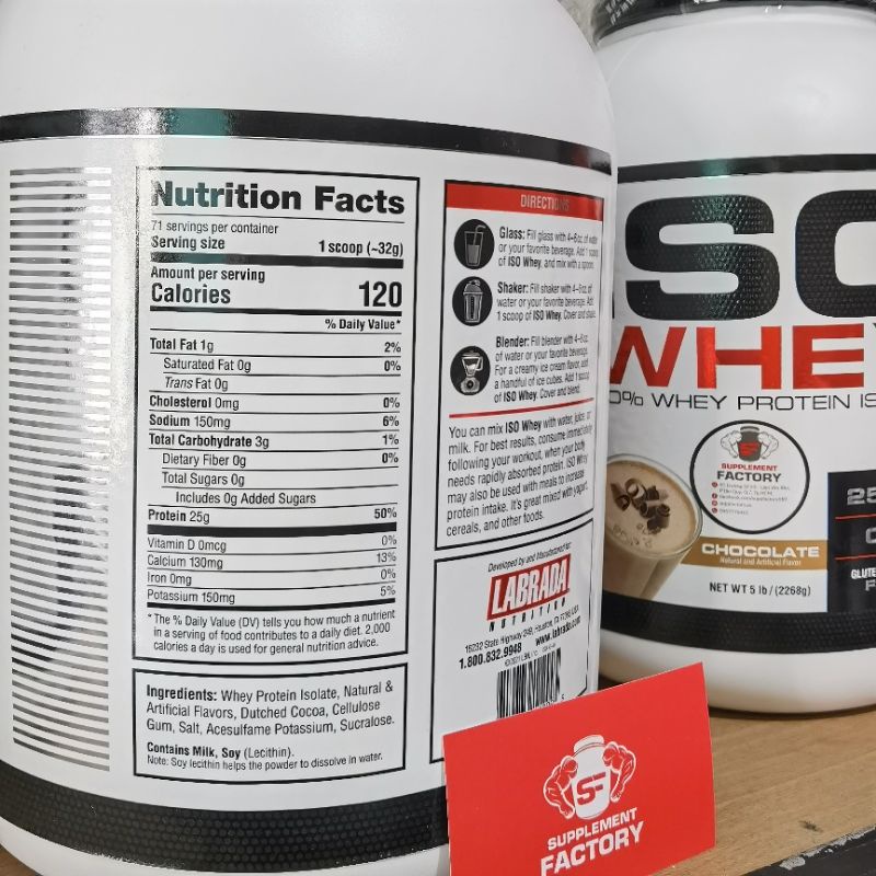 ISOWHEY LABRADA 71 LIỀU DÙNG - 100% WHEY PROTEIN ISOLATE CFM CAO CẤP - TĂNG CƠ GIẢM MỠ TỐI ƯU NHẤT
