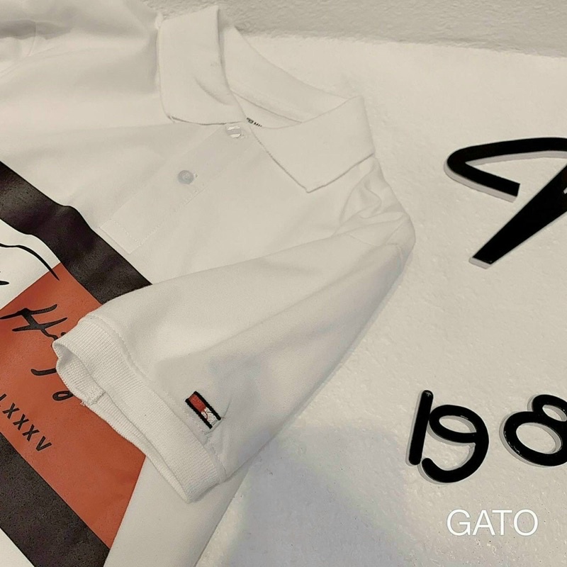 ÁO POLO TONY TRẮNG PHỐI ĐEN ĐỎ CHO NỮ