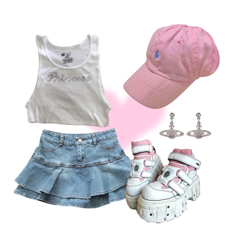 Mũ lưỡi trai nón bucket trucker hat cap 2hand y2k coquette indie vintage